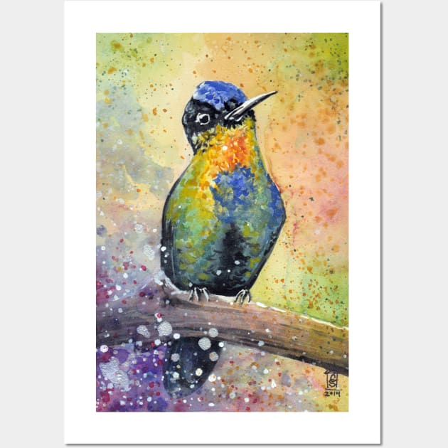 Watercolor Hummingbird Wall Art by 5sizes2small